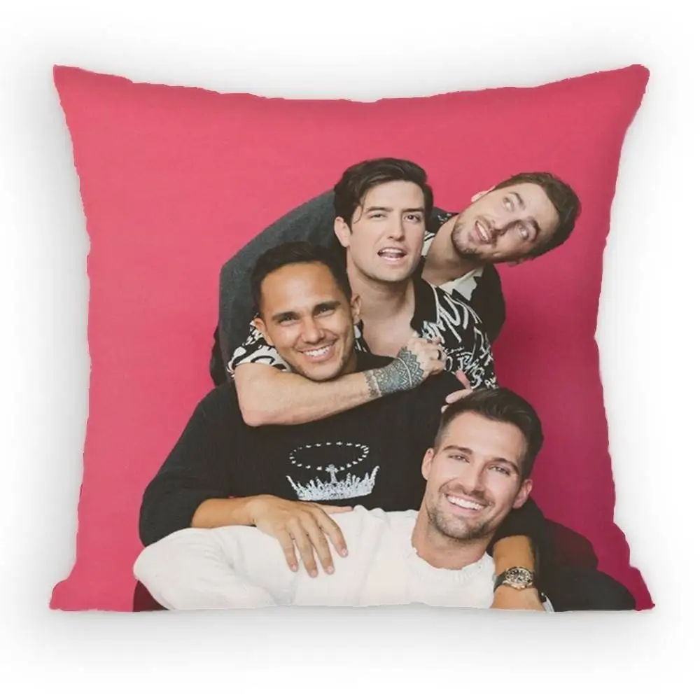 Combination B-Big Time R-Rush Pillow Case Anti-dustmite Pillowcase Invisible zipper silky short plush Sofa cushion cover