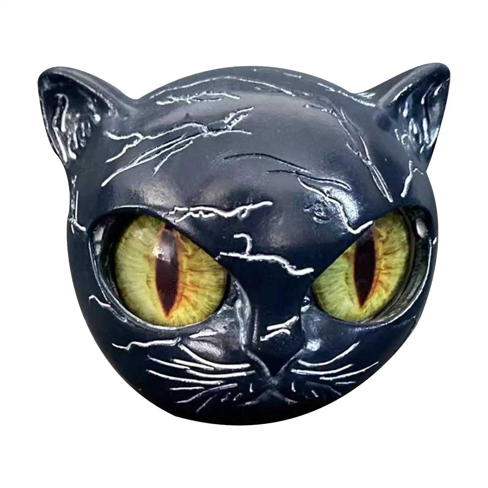 صغيرة القط النحت الأسود القط تمثال تماثيل صغيرة على شكل حيوانات الأوروبية الإبداعية الراتنج الفن النحت الساحرة القط تمثال القط تذكارية ديكور #1