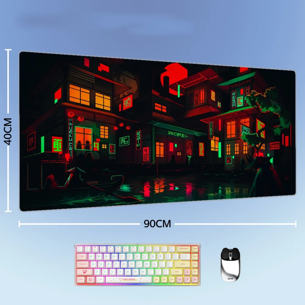 

Night City Mousepad Computer New XXL Keyboard Pad Colorful Mouse Mat Gamer Soft Office Carpet Table Mat Desktop Big Mouse Pad