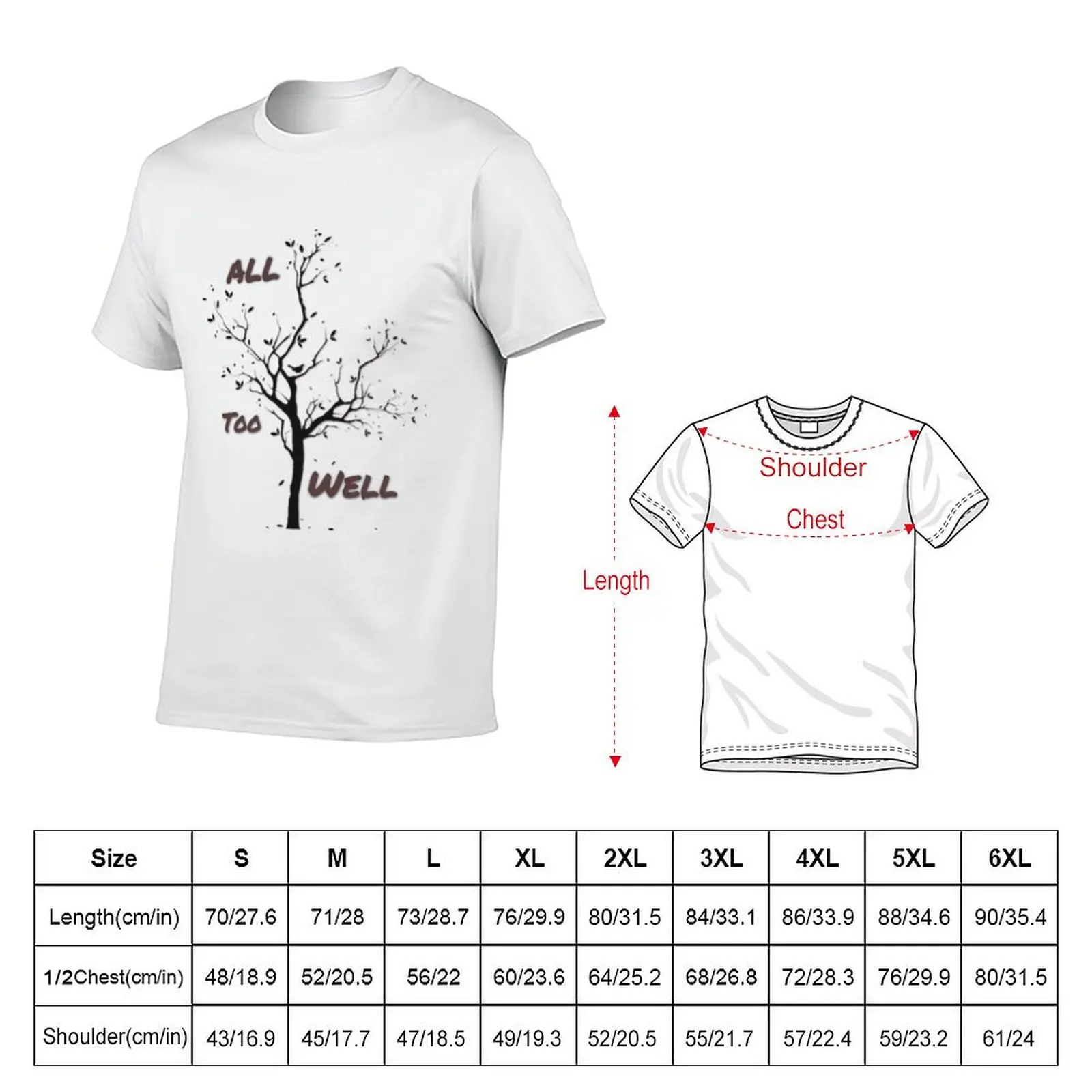 ALL TO WELL T-shirt plus sizes summer clothes anime men clothings