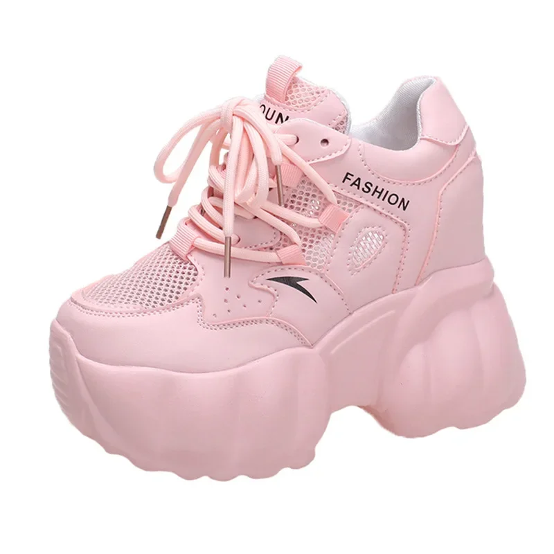 10cm Platform Muffin Daddy Shoe Woman Summer 2026 New Korean Version Small Height Increase Casual Sports Women's Shoe Trend