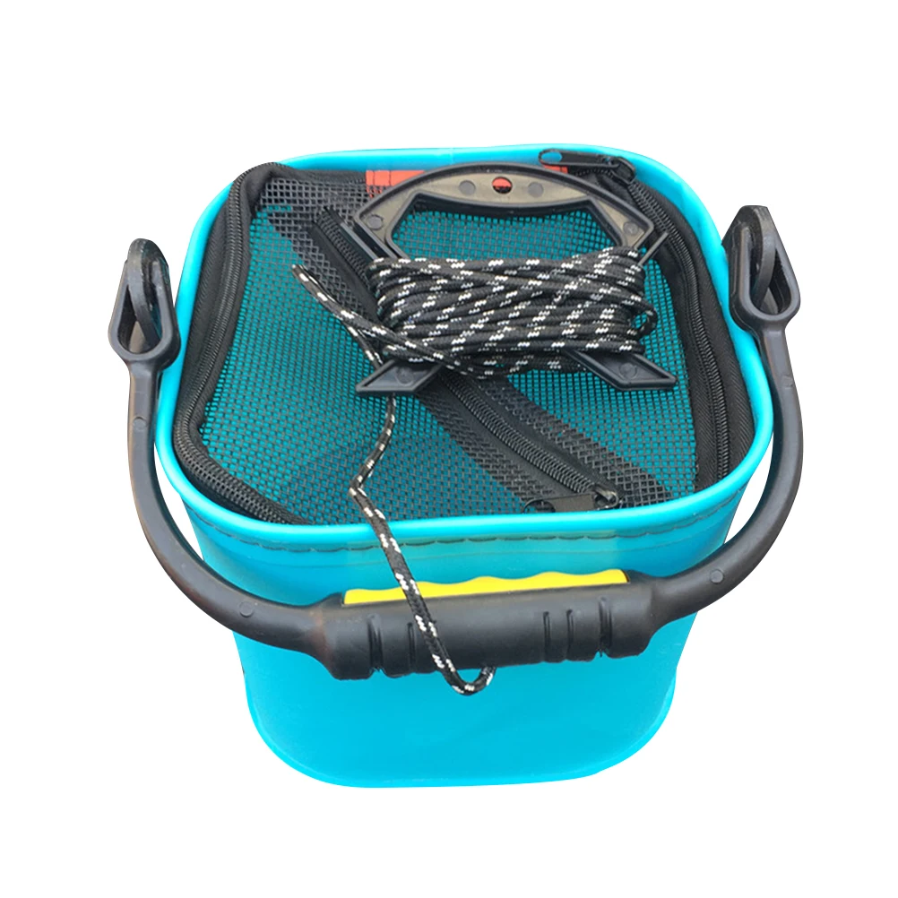 

Fishing Bucket Lightweight Portable EVA Material Water Container Live Fish Basin Ideal Fishing Accessory Foldable Barrel
