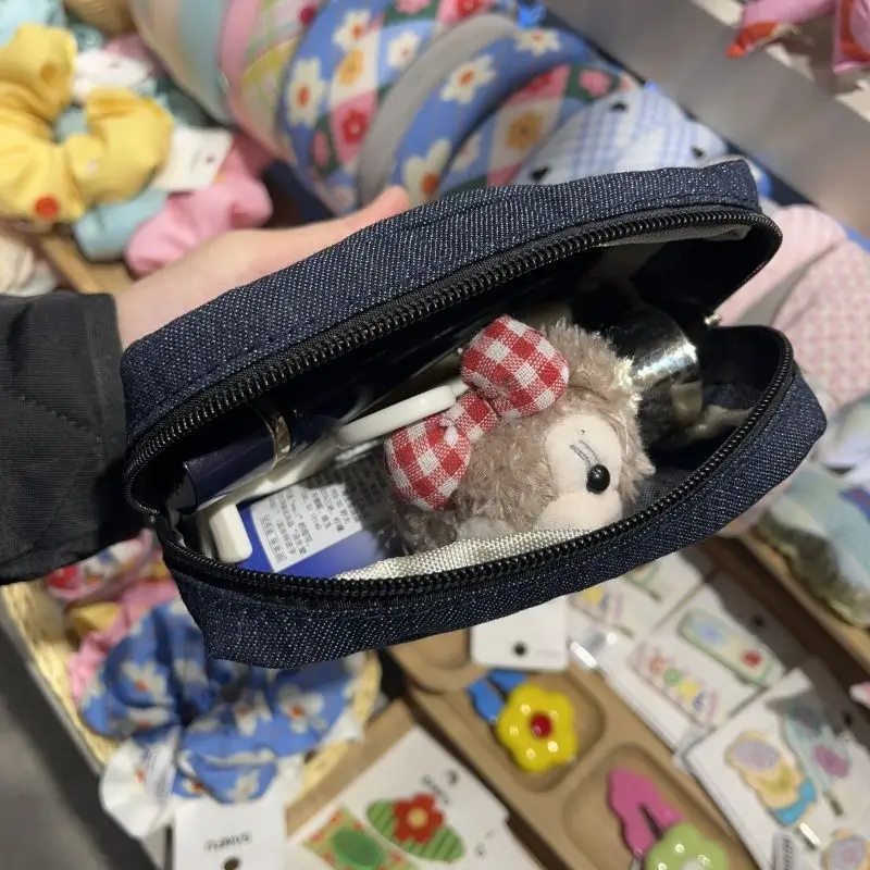 حقيبة يد رائعة مطرزة على شكل قطة ذات سعة كبيرة لتنظيم المكياج أثناء السفر وحقيبة تخزين أدوات الزينة