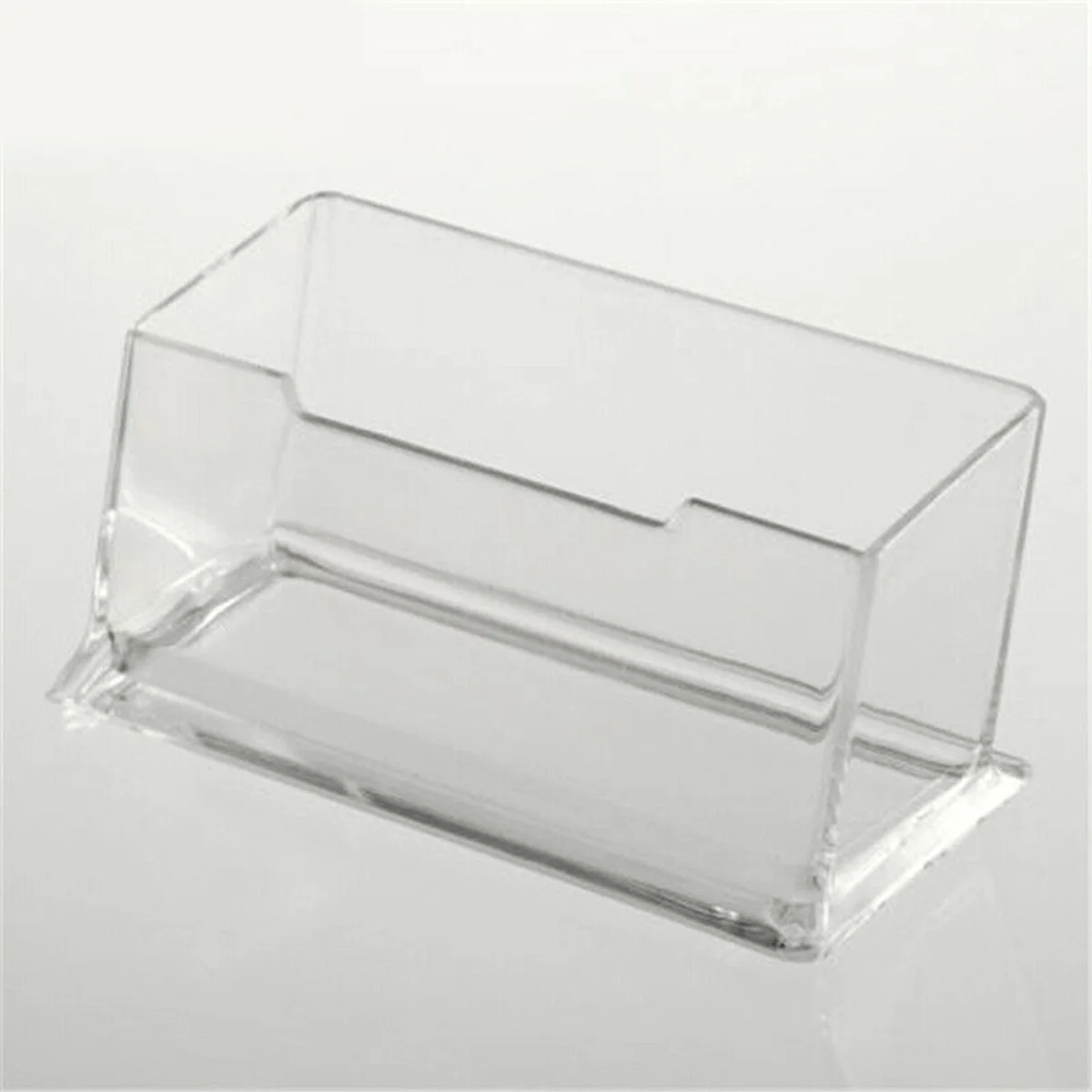

4Pcs Clear Transparent Business Card Case Acrylic Id Display Holder for Office Hospital Exhibition Use Business Case