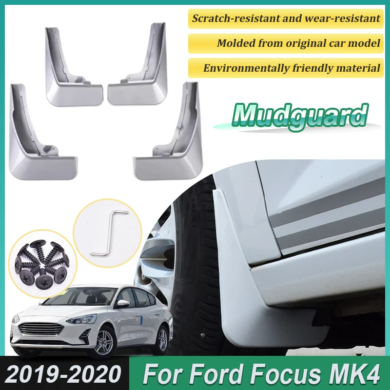 

Окрашенные аксессуары для Ford Focus ST-Line MK4, 2019 2020, 4 шт., передние брызговики, брызговики, задние крылья, автомобильные аксессуары