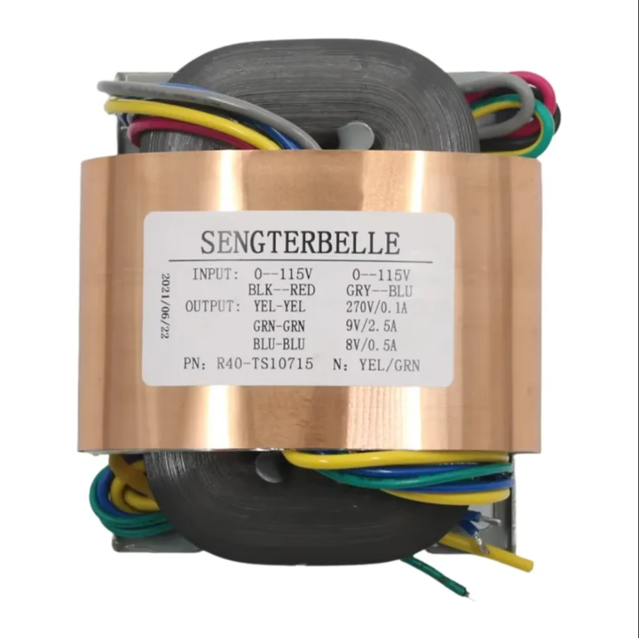 Transformateur audio à tube HiFi R-Core 0-270V 0-9V 0-8V pour préampli Conrad-Johnson PV12