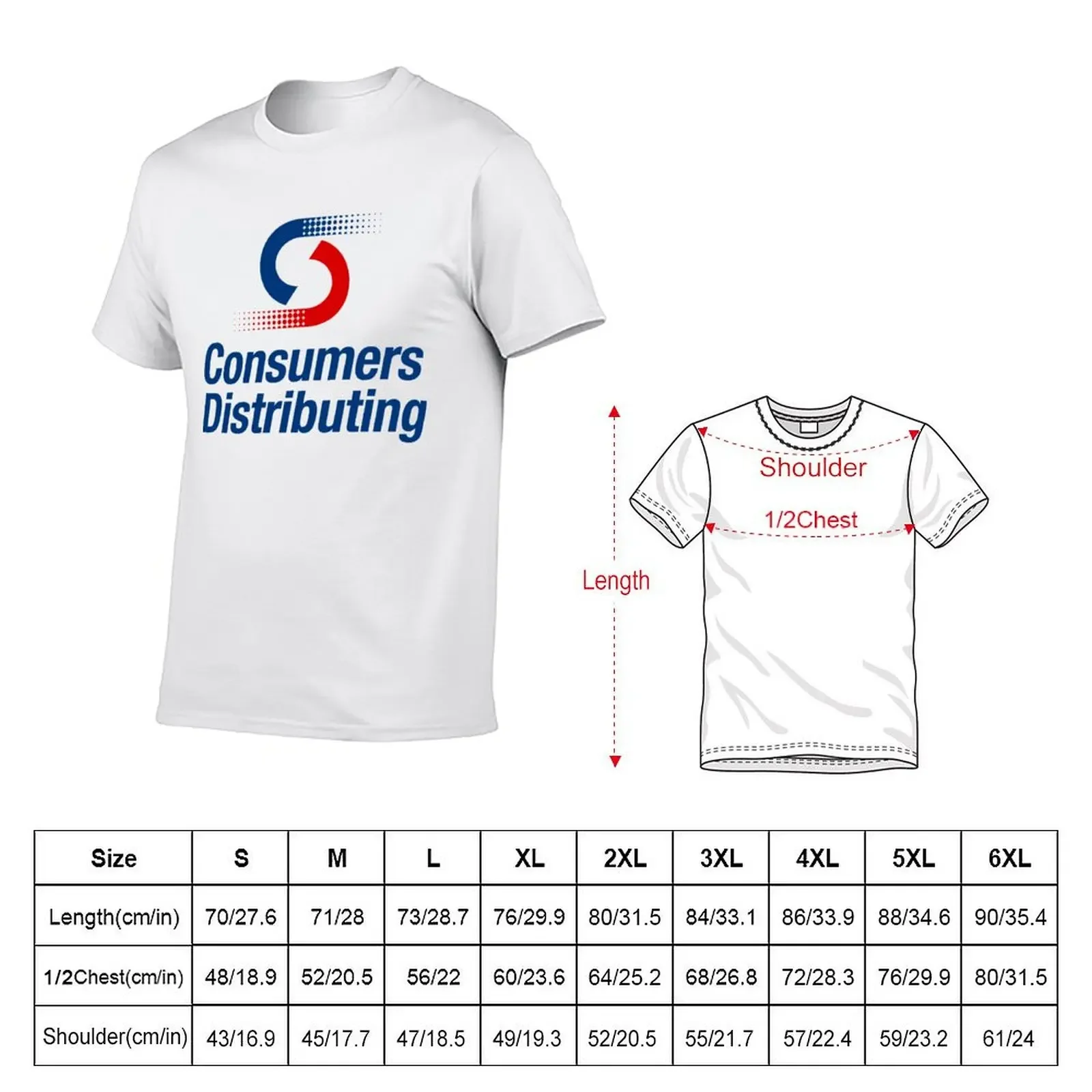 Consumers Distributing Logo T-Shirt summer top vintage graphic tee shirts graphic quick-drying Men's t shirts