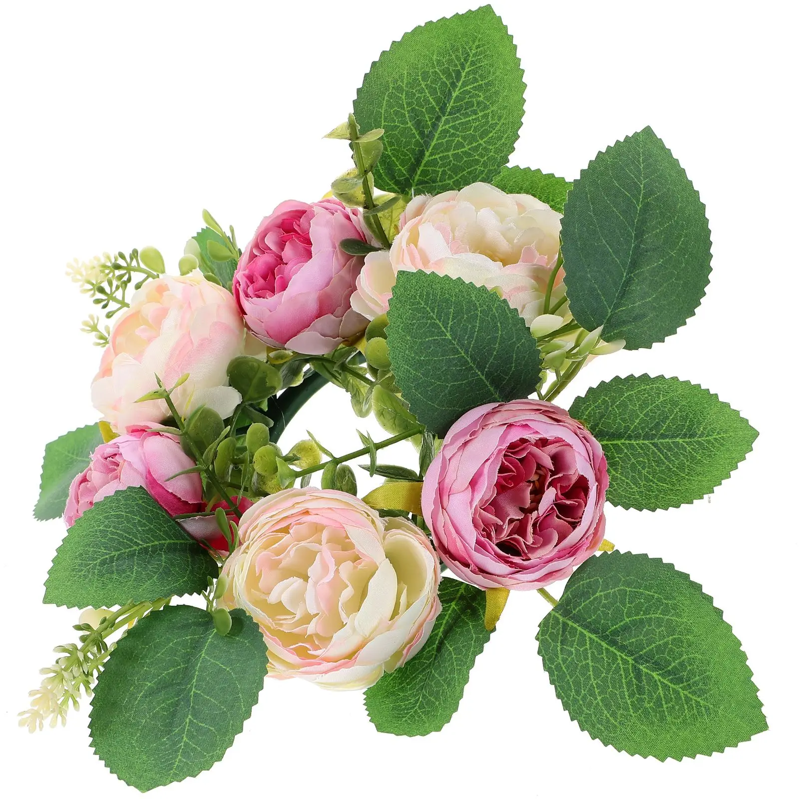 

Artificial Flower Spring Peony Wreath Deep Taupe Home Decor Wedding Table Ornament Festive Party SuppliesFlower Display