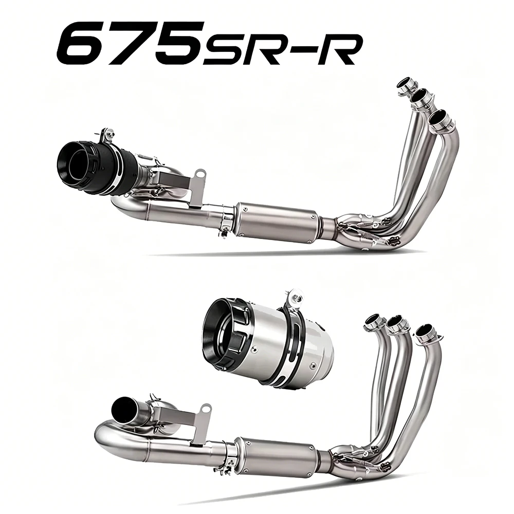 CF-Moto 675SR 675SS Full System 51mm Slip-On Exhaust Header Pipe for 2024 2025 Models - Performance Motorcycle Exhaust System