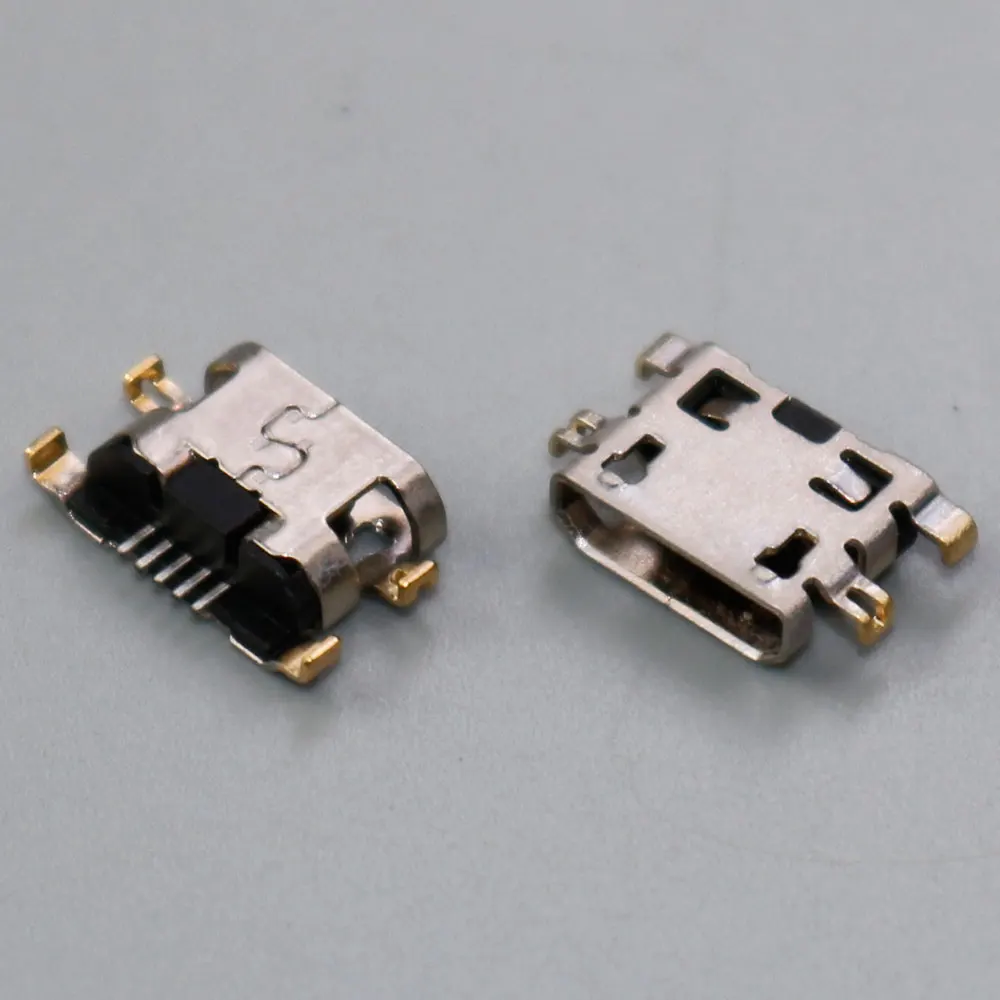 

100/200 pcs /Lot Micro USB Connector 5pin Charging Port Dock For Moto E6S For Lenovo A360T A320T A5860 For ZOPO ZP1000