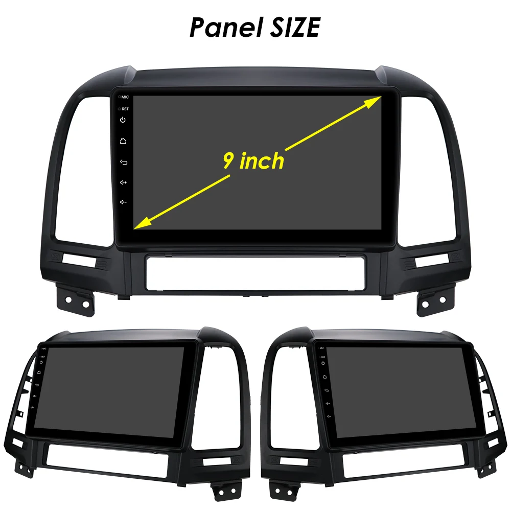 9" Hizpo 2Din Android Auto Car Radio for Hyundai Santa Fe 2 2006 - 2012 RDS DSP GPS Navigation SWC BT 4G CarPlay UI8581 System