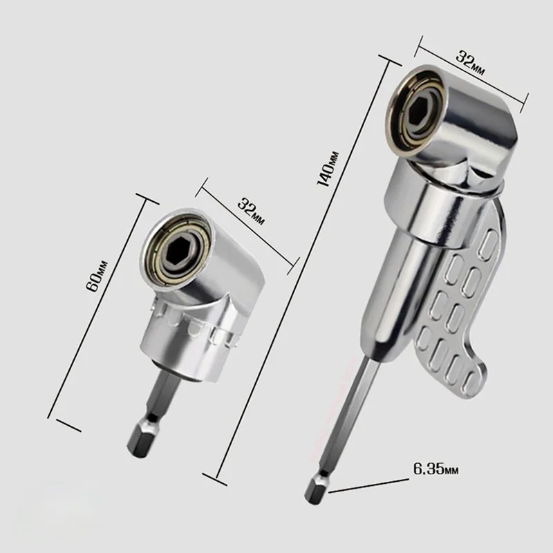Adaptador de soporte de destornillador de ángulo de 105 grados, brocas ajustables, herramienta de destornillador de ángulo, broca hexagonal