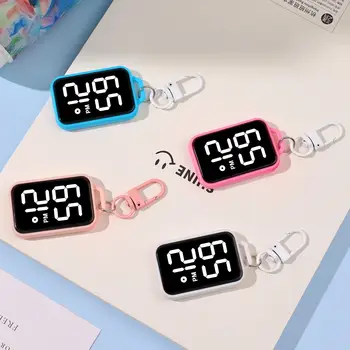 1/4個裝 LED 鑰匙扣懷錶 數字顯示電子錶 適合青少年學生背包鑰匙吊墜 計時器禮物 8 最佳銷售 懷錶 - №6