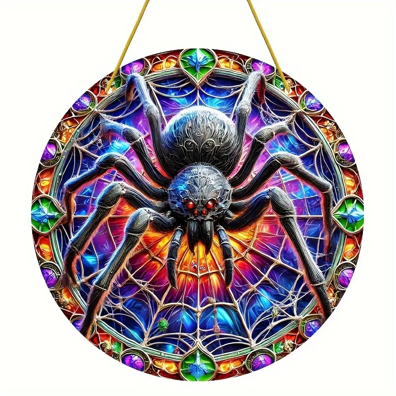 Art Deco Acrylic Spider Catcher - Insect-themed Decorative Signs and Plaques, Indoor Garden Room, Horror Holiday Decorations