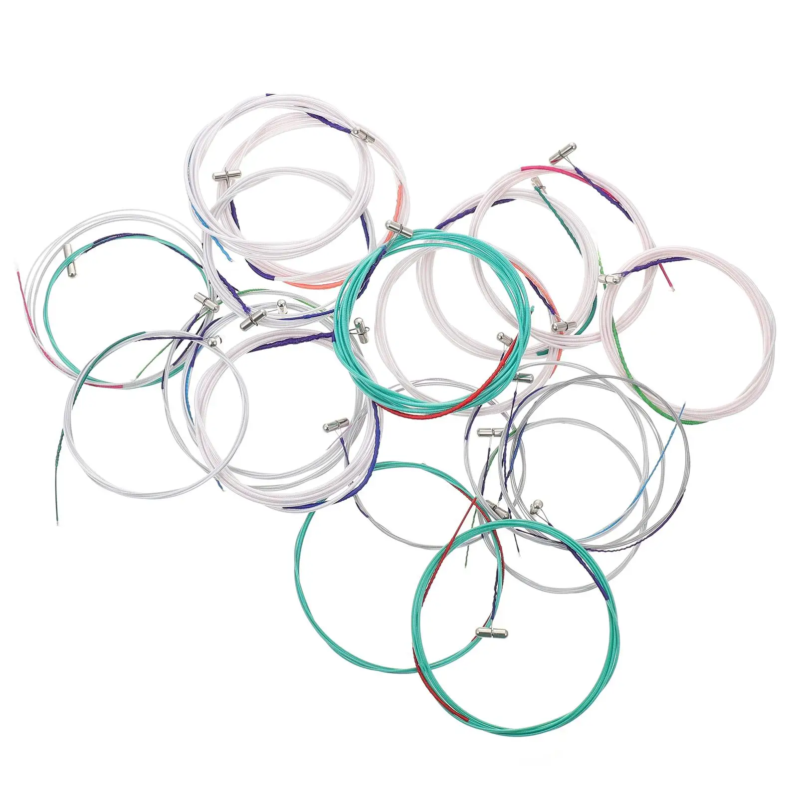 

21 Pcs Heart-shaped Guzheng Strings Instruments Cable Steel Core Nylon Musical Accessories