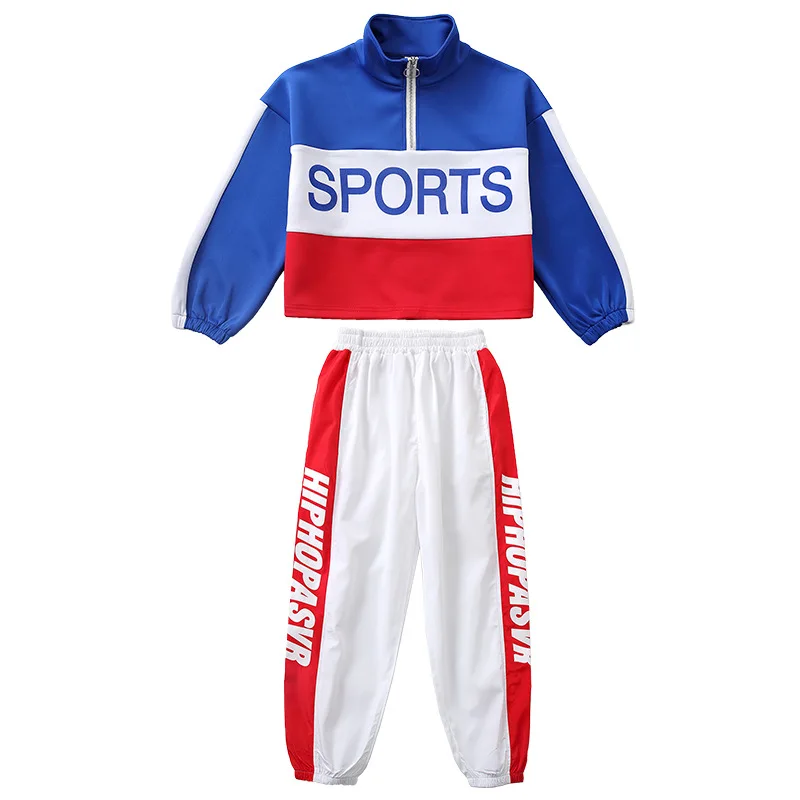 Kinder Cheerleading Kostüm Grundschule Spiele Jungen Street Dance Anzug Mädchen Gymnastik Jazz Dance Trend Kostüm Herbst