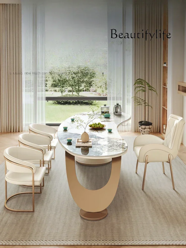 Stone Plate Tea Table Modern Minimalist Office Desk Kettle Integrated Tea Making Kung Fu Tea Table