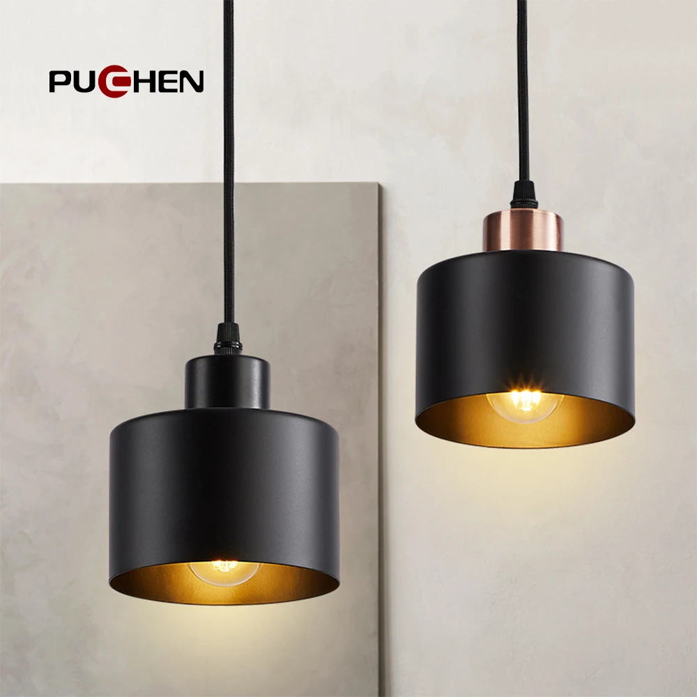 PUCHEN E27 Pendant High Quality Modern Chandelier Iron Ceiling Light Bedroom Living Room Study Restaurant Decorative lights