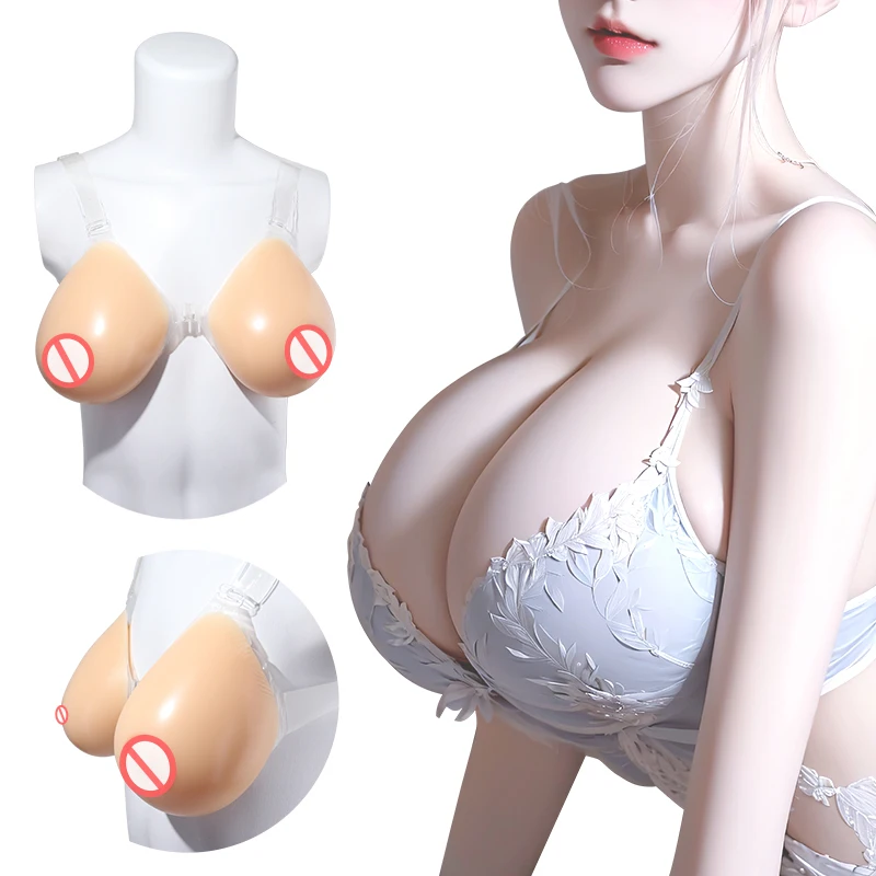 ONEFENG 1800-2000g/pair Realistic Artificial Silicone Breasts Fake Big Boobs Enhancer Chest Bust Tits for Transgender