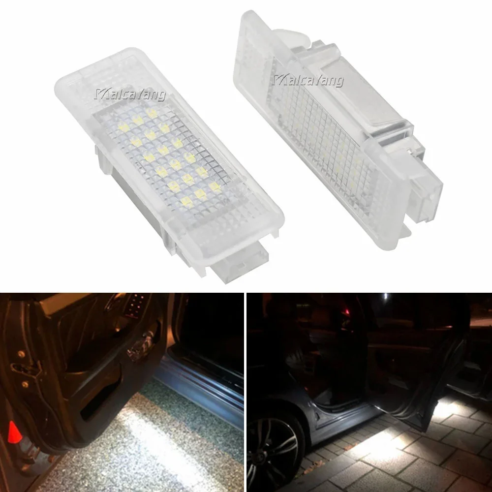 1 paio di luci interne per vano piedi di cortesia a LED senza errori per BMW e39 e53 X5 E52 Z8 lampada per auto