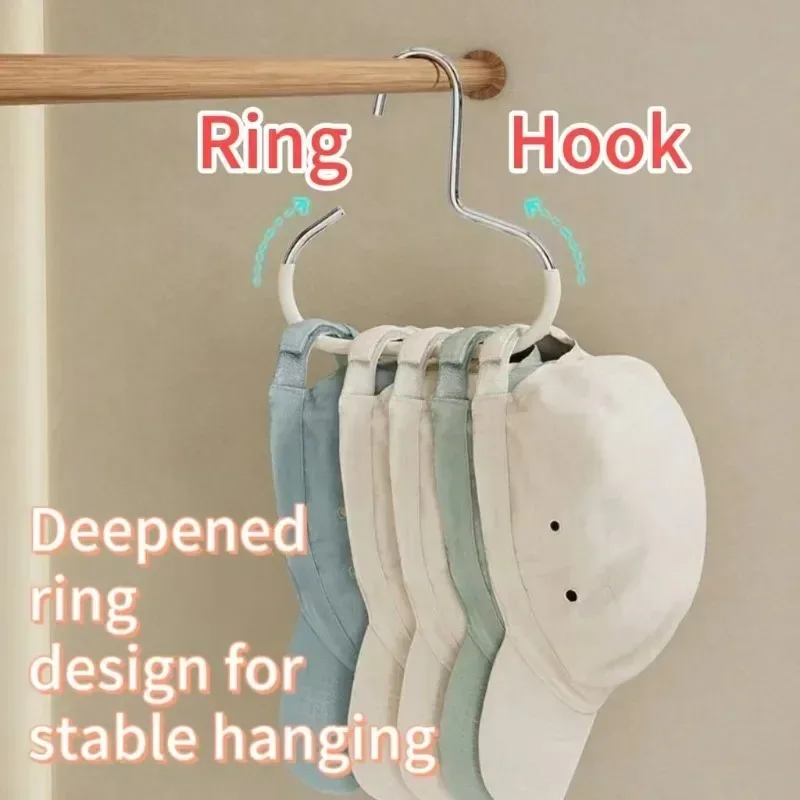 1-10pcs Versatile Round Hook - Perfect for Hats, Ties, Scarves & Bags, Strong Load-Bearing, Non-Deformable