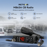 Retevis MB63A CB Car Radio 12/24V Power Long Range CB Mobile Radio Station Professional Communicator AMFM Ham Radio Channel 9/19