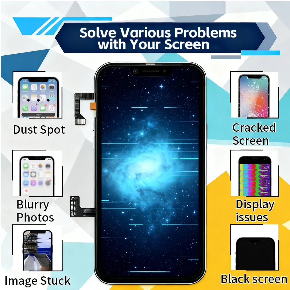 Ekran OLED InCell do iPhone 13 Mini, wyświetlacz LCD z panelem dotykowym, moduł digitizera, zamiennik do naprawy iPhone 13mini, części zamienne do LCD. — zdjęcie produktu 5