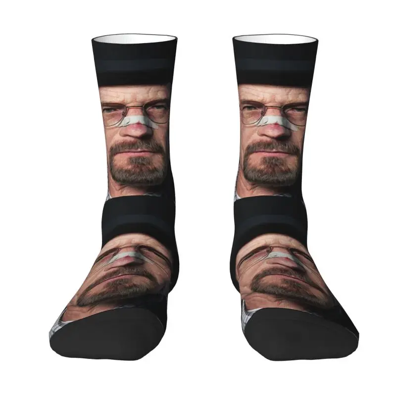 Calcetines Harajuku Breaking Bad Heisenberg para hombre y mujer, medias cálidas con impresión 3D, Walter White, arte Digital, baloncesto, deportes