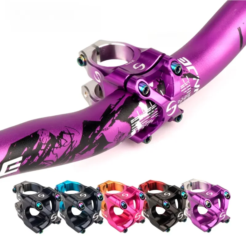 

MTB Road Mountain Bike Downhill Stem Aluminum Alloy CNC Hollow Short Stem Tube Ultralight High strength 31.8*35mm Bicycle Parts