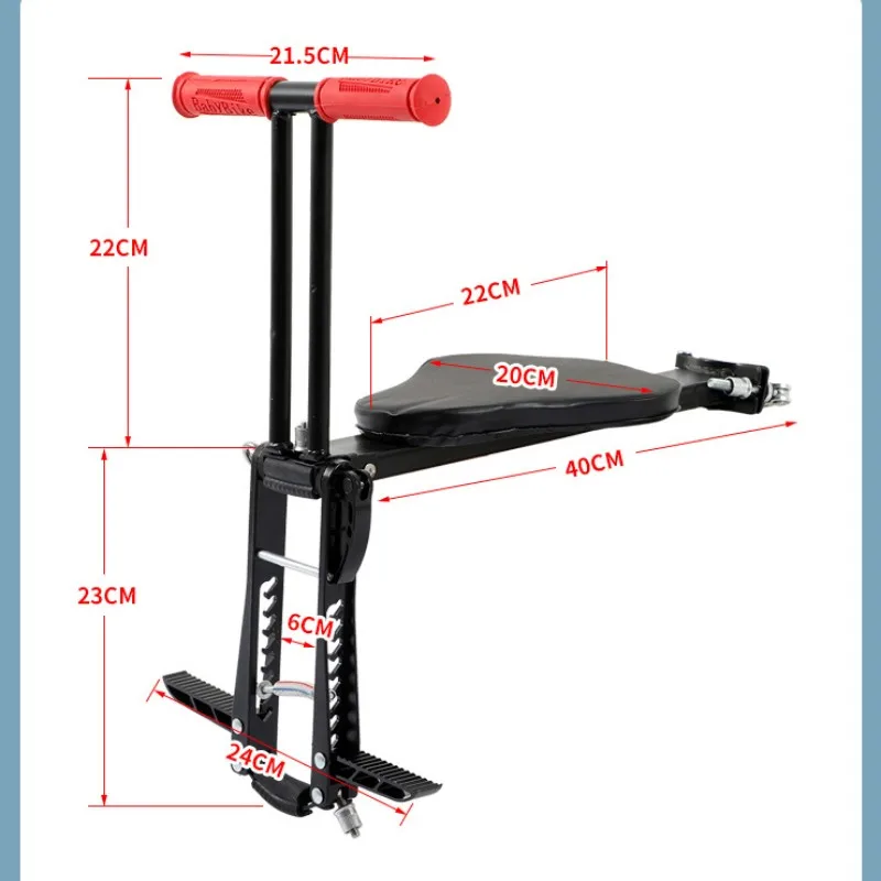 طفل دراجة كرسي دراجة الأطفال مقعد دراجة مقعد للطفل الآمن الطفل مقعد للدراجات الفولاذ المقاوم للصدأ الطفل دراجة مقعد