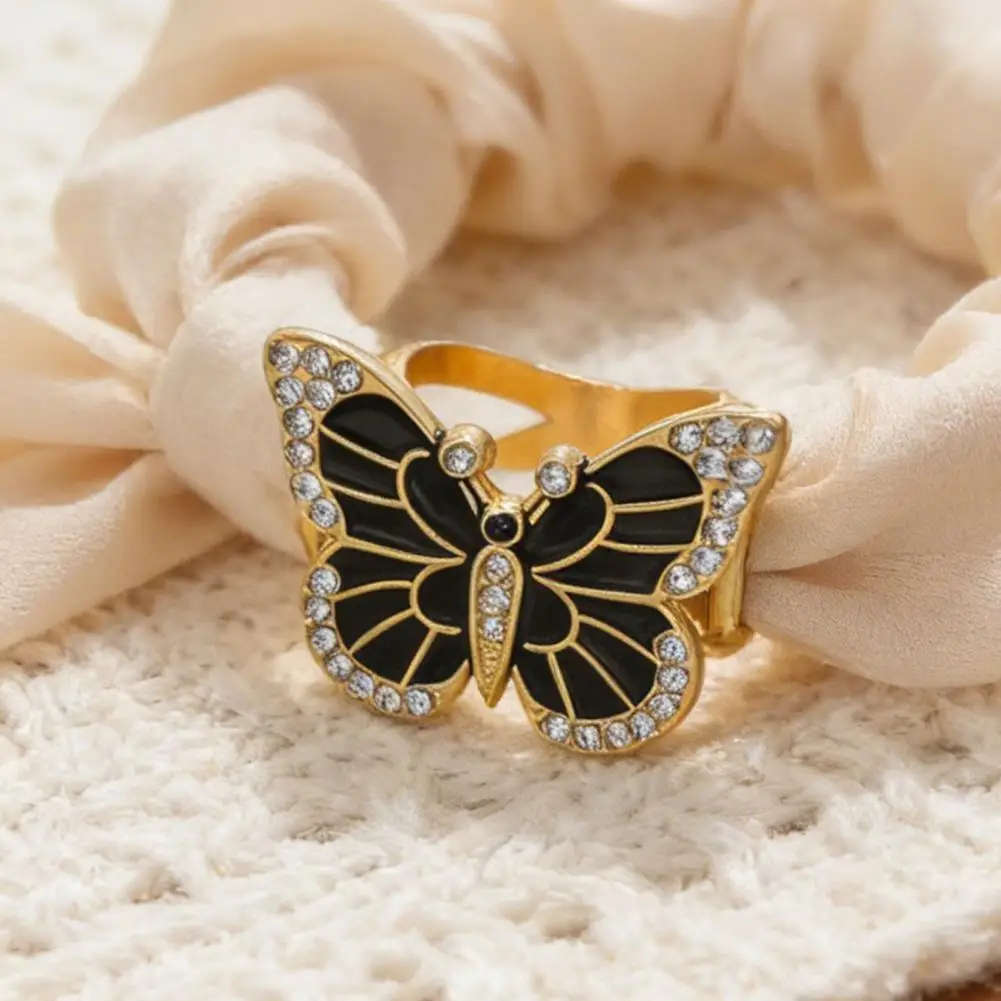 Rhinestone Butterfly Scarf Ring Elegant Scarf Clip Ring X-shape Scarf Holder Ring for Women Silk Scarves Neckerchief Shawls 97