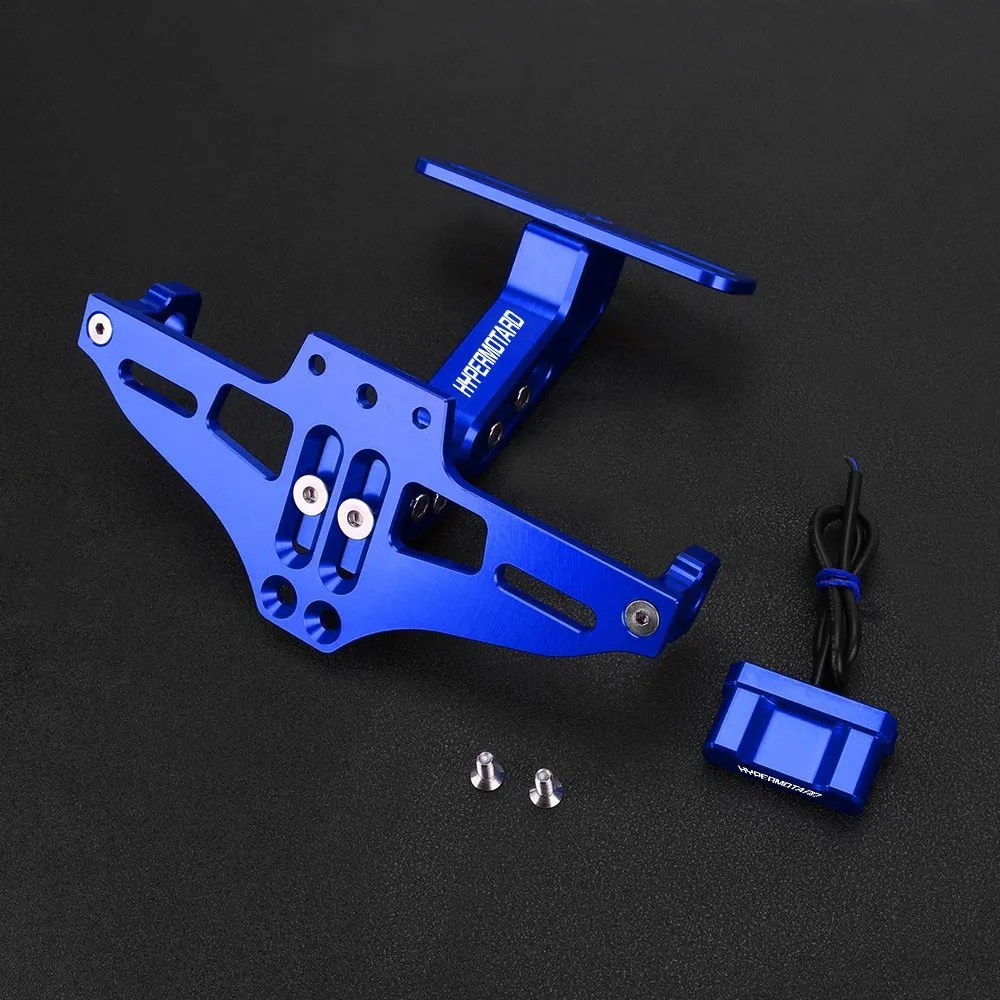 Rear Fender Eliminator Adjustable License Plate Holder Bracket LED For Ducati Hypermotard 950 939 821 796 SP 1100 2007-2023 2022 - Image 3