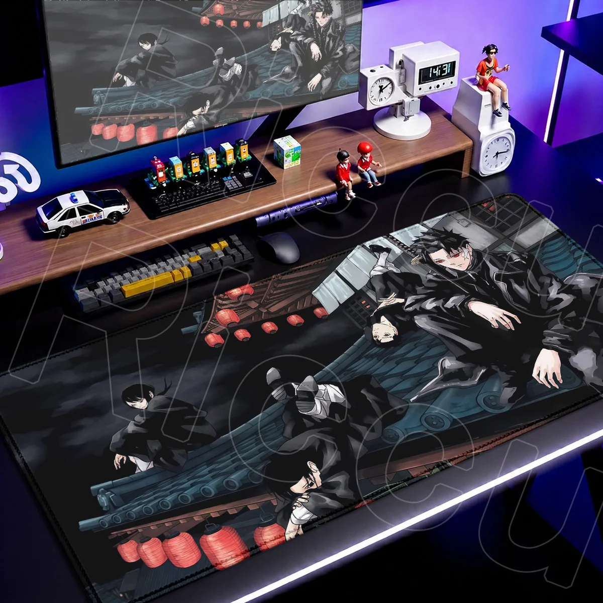 Randversiegelte Computertischunterlage, Notebook-Büro-Heim-Mauspad, Cartoon-Kagurabachi-Gaming-Mausmatte, Großer Chihiro-Rokuhira-Teppich – Detail 7