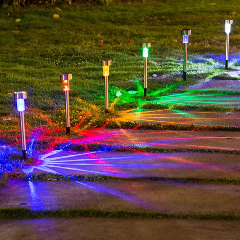 Luci solari HOT-Outdoor Luci da giardino Lampada ad energia solare Lanterna Illuminazione paesaggistica impermeabile Via Cortile Prato
