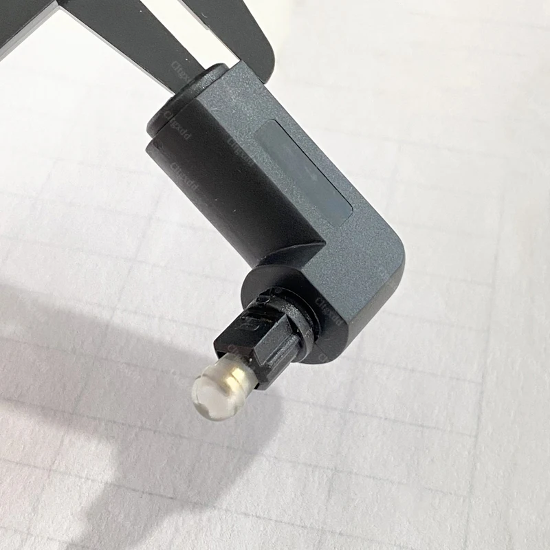 360 ° Drehbarer Toslink Optischer Audio-Adapter SPDIF Quadratische Buchse zu Mini 3,5mm Stecker Glasfaser-Verbinder für TV-Soundbar-Verstärker – Detail 5