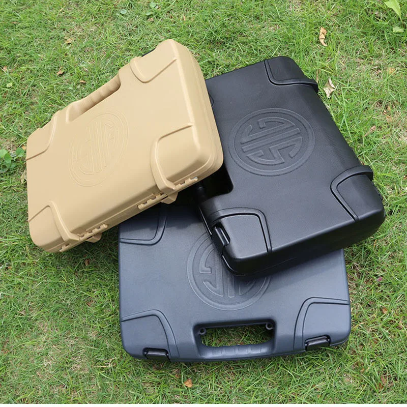 Tactical Storage Gun Safety Carrying Box ABS Pistol Suitcase Gun Accessories Hard Case Hunting Tools