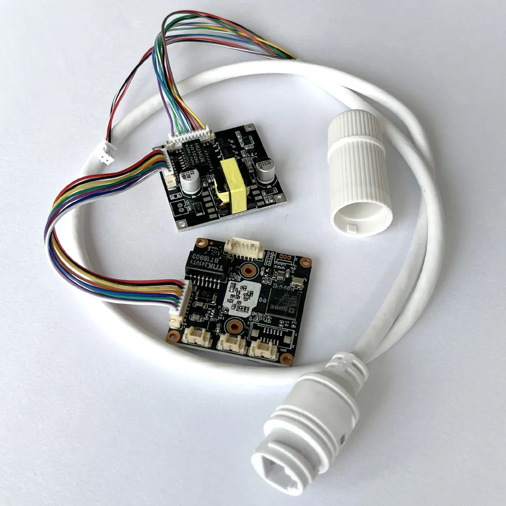 12V 1A output Smart POE module PCB board CCTV Power Over Ethernet IEEE802.3af/at for ip camera + weatherproof POE cable