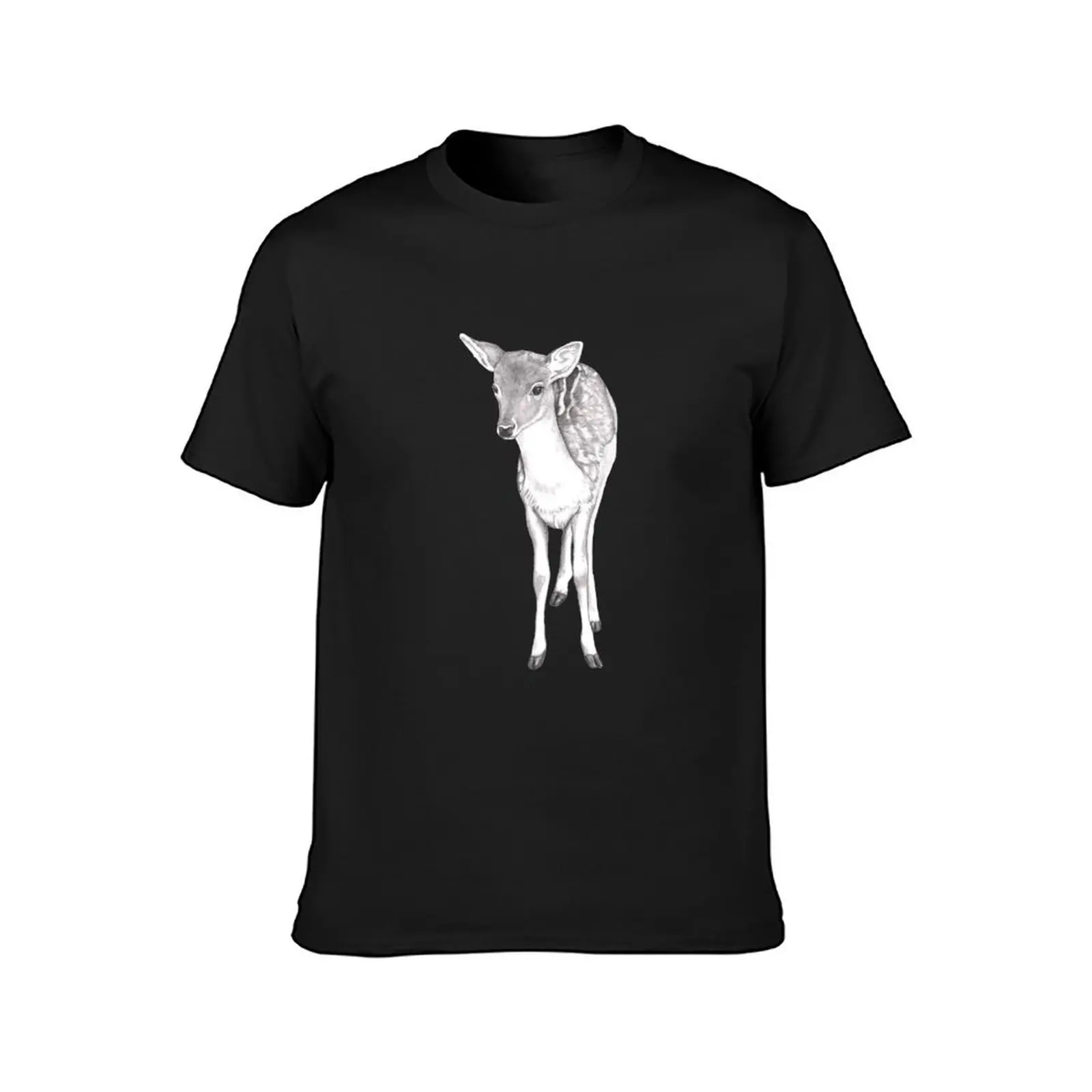 Deer T-shirt funnys new edition Aesthetic clothing t shirts for men pack