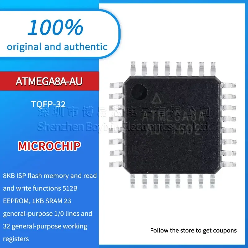 

Original genuine patch ATMEGA8A-AU TQFP-32