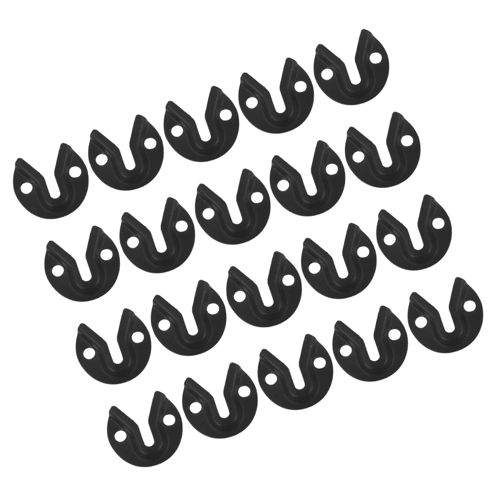 

20pcs Furniture Connection Fixtures Black Metal Keyhole Wall Fasteners Single Picture Frame Hangers Heavy Duty Hanging Hardware
