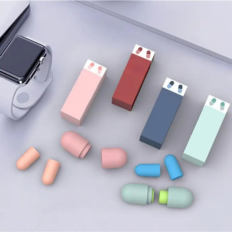 Soundproof Sleep Ear Plugs Earplugs for Sleeping Special Mute Soft Slow Rebound Student Anti-Noise Protection Anti Snore Earplug