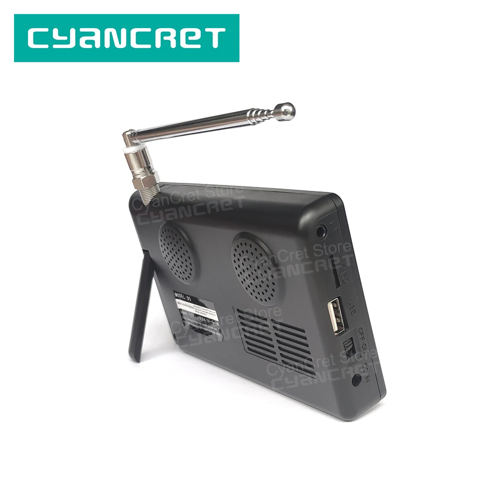 LEADSTAR Pocket TV D5 5 Inch DVB-T2 ATSC ISDB-T TDT Digital and Analog Mini Small Car Television Portable TV Support USB TF AC3