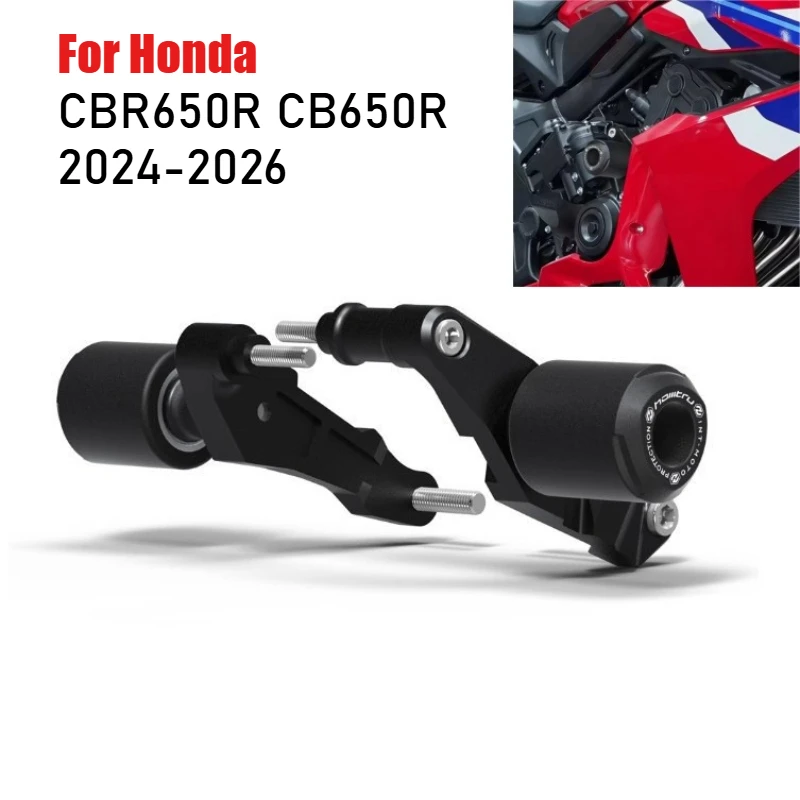 Motorcycle Frame Sliders Crash Protector Engine Falling Pad For Hon da CB650R CBR650R E-Clutch 2024-2026