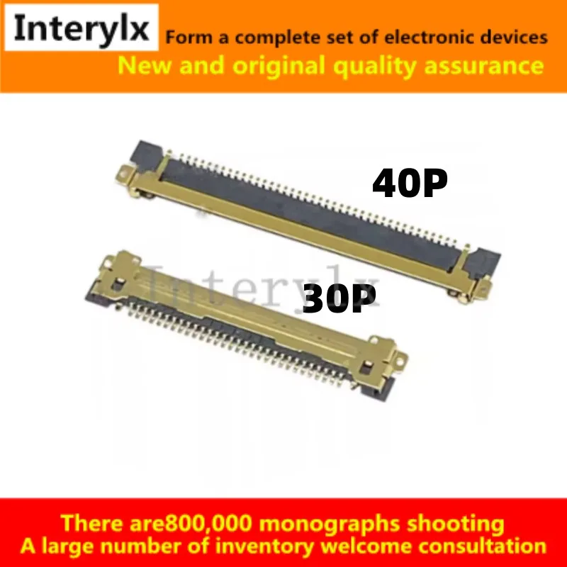 5Pcs/Lot EDP ​​screen cable I-PEX socket 20455-030 20455-040 female connector 30P/40P LVDS LCD screen signal interface