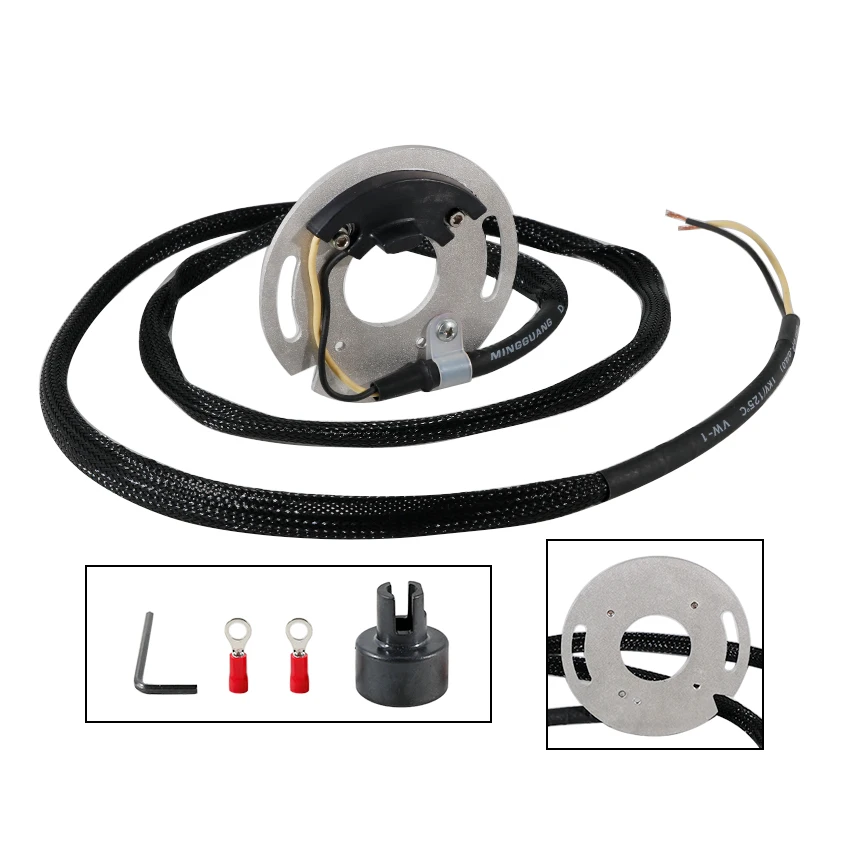 Motorrad-Stator-Pickup-Pulser-Spule für Harley Davidson Bad Boy FXSTSB, Disc Glide FXRDG, Fat Bob FXEF, Road Glide FLTR, XR750 – Detail 2