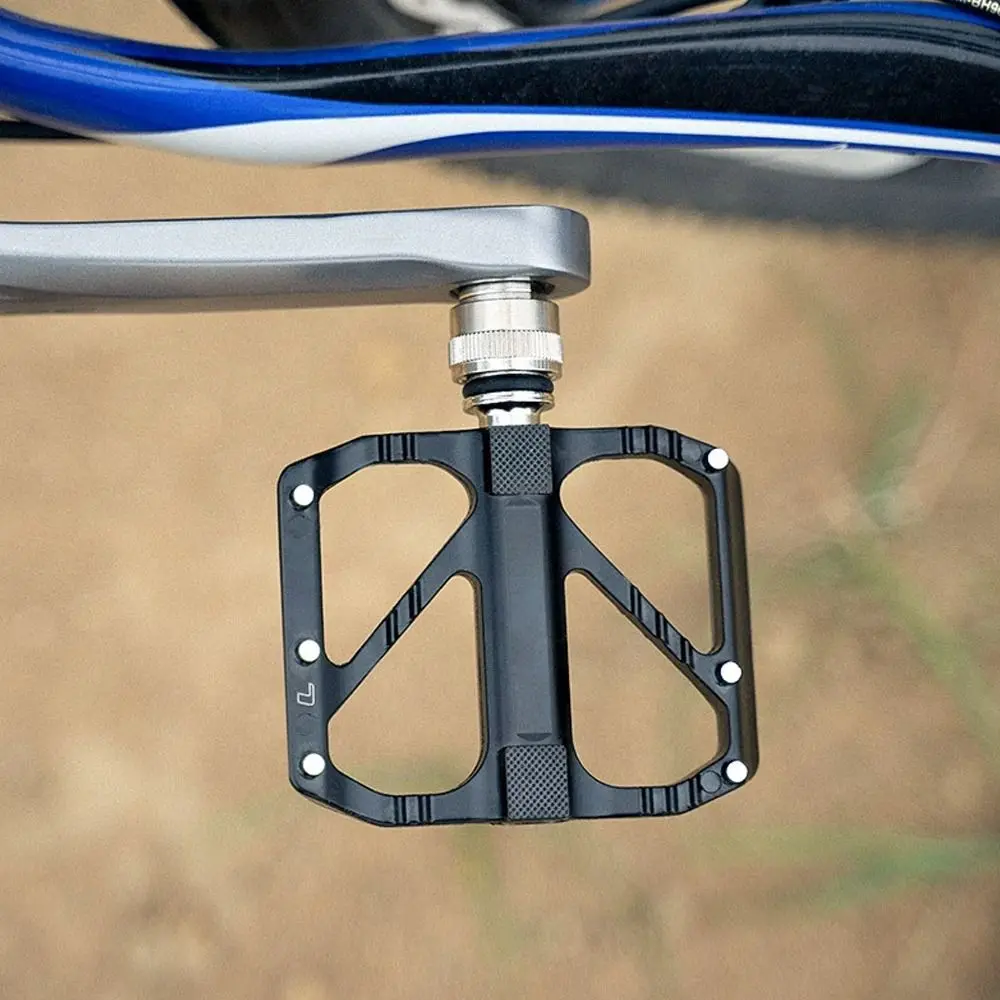 

Aluminium Alloy Bicycle Pedals Black Easy To Install Bike Foot Plat Anti-slip Replacement Cycling Pedaling Universal