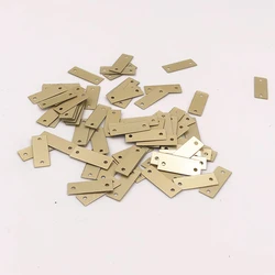 100Pcs 5*14mm Matt Rectangular Strip Bar 2 Hole PET Flat Paillettes Sewing Material,Wedding Craft,Women DIY Garment Accessory