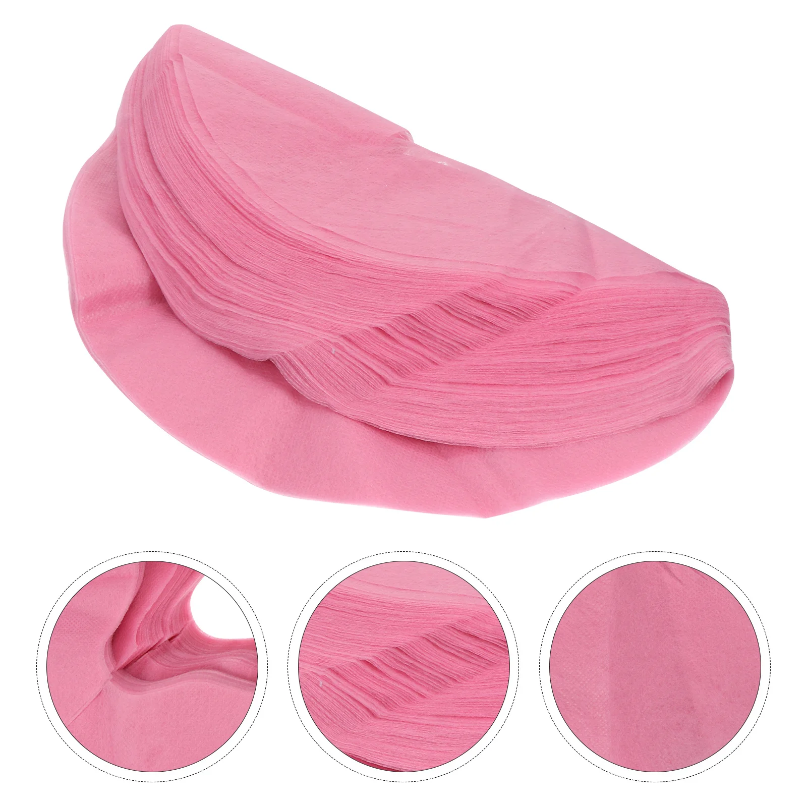 50 шт. одноразовые массажные подушечки для лица, косметический коврик, дышащий антипригарный коврик для спа-салона, клиники, массажная кровать, чехол для отверстия для лица, полотенце