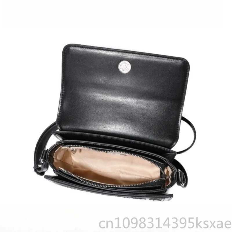 Borsa a tracolla mini quadrata Disney Topolino Borsa da donna per uso quotidiano con ricamo a lettera casual