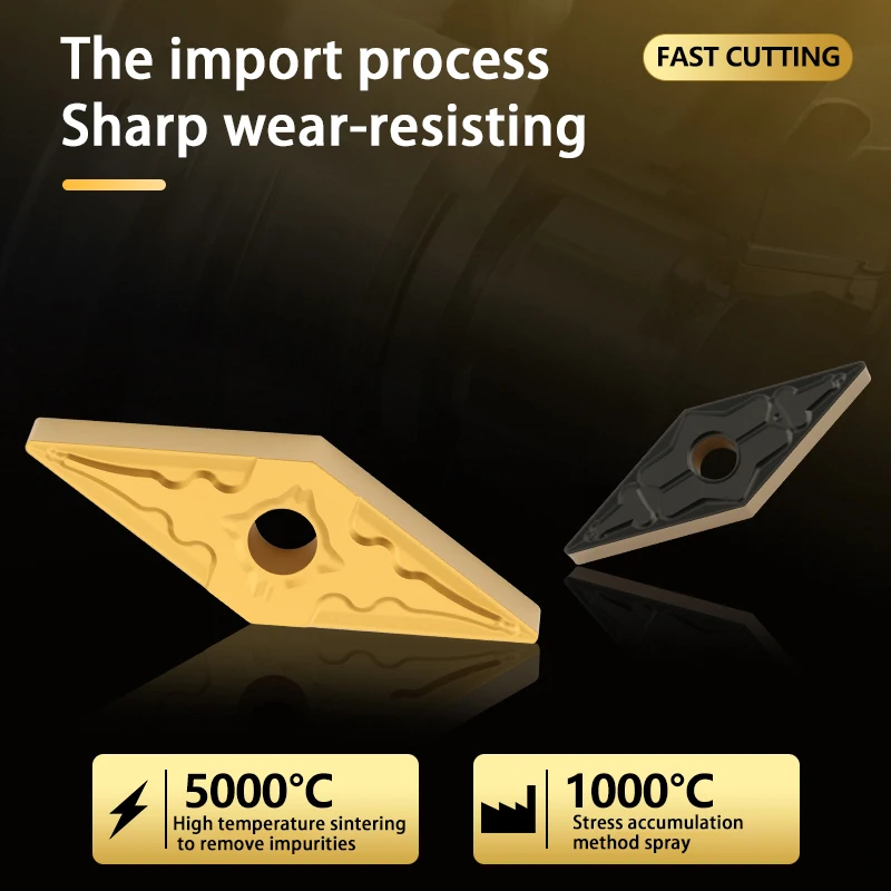 KaKarot – porte-outil de tournage en acier VNMG160404 TM, barre d'alésage, coupe CNC résistante à l'usure, 10 pièces